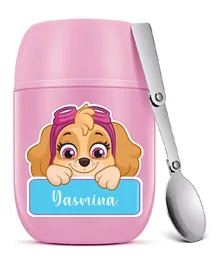 Essmak Paw Patrol Friendship Fun Girl Personalized Food Thermos With Spoon Pink - 475mL