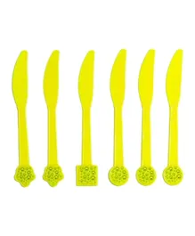 Italo Fancy Party Knife Smiley Theme - Pack of 6