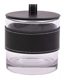 A'ish Home Glass Storage Jar - Black