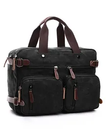 Sambox Convertible Laptop Travel Backpack   Black
