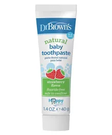 Dr. Brown's Happy Teeth Fluoride-Free Toothpaste Strawberry - 40g