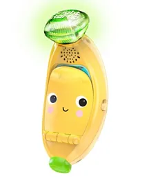 Bright Starts Babblin Banana Ring & Sing Activity Toy - Yellow & Green