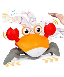 Essen Crawling Crab with Music and LED Toy - Orange