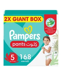 Pampers Baby-Dry Diaper Pants with Aloe Vera Lotion and Leakage Protection Giant Saving Pack of 2 Size 5 - 84 Pieces Each
