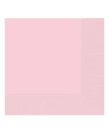 Party Centre Blush Pink Beverage Tissues Pack of 50 - Pink