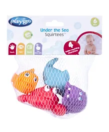 Playgro Under The Sea Squirtees for Baby Infant Toddler Children - Pack of 5