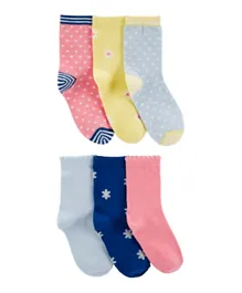 Carter's 6 Pack Floral Socks - Multicolor