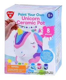 Playgo Paint Your Own Unicorn Ceramic Pot