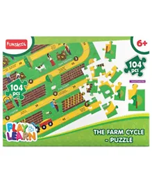 Funskool Farm Cycle Puzzle - 104 Pieces
