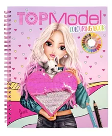 Top Model Colouring Book With Reversible Sequins - Pack of 1