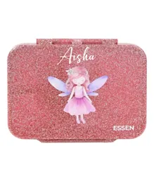 Essen Personalized Tritan Bento Lunch Box – Pink Glitter Fairy