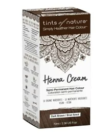 Tints Of Nature Henna Cream - Dark Brown - 70 ML