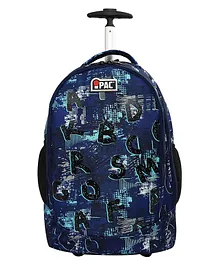 iPac English Trolley Backpack Blue Black - 18 inches