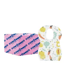 Star Babies Combo Pack Disposable Bibs + Changing Mat Pink - 30 Pieces