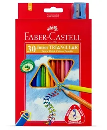 Faber-Castell Junior Triangular Colour Pencil - 30 Colours