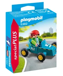 Playmobil Boy with Go Kart - Blue