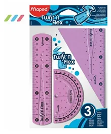 Maped Ruler Twist n Flex Set - Pack of 3