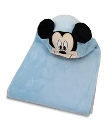 Disney Mickey Mouse Hooded Baby Blanket - Blue