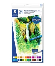 Staedtler Watercolor Crayons Set - 24 Colors