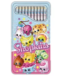 Shopkins 12 Color Pencil Tin Box - Multi Color