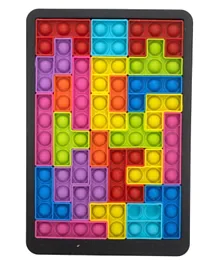 Puzzle Decompression Silicone Titres Building Block Bag Multicolor - 16 Pieces