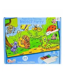 Tu Sun Puzzle And Painting Insect Party - 24 Pieces