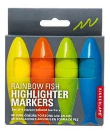 Kikkerland Rainbow Fish Highlighters - Multicolour