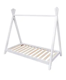 Kinder Valley Teepee Toddler Bed with KF Mattress - White