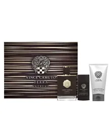 Vince Camuto Terra Extreme Set Of EDP + Deo Stick + Hair & Body Wash For Men - 3 Pieces