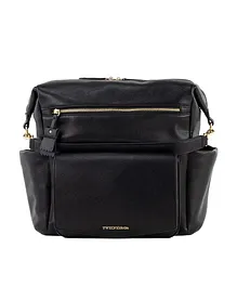 TWELVElittle Peek-A-Boo Hobo Convertible Diaper Bag - Black
