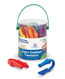 Learning Resources Gator Grabber Tweezers - Set of 12