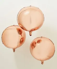 Ginger Ray  Orb Balloons- Rose Gold