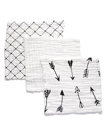 Anvi Baby Organic Baby Muslin Squares Keen Arrows - Set of 3