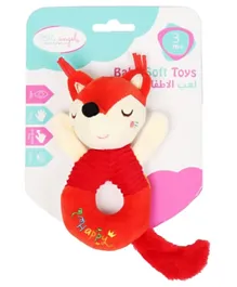 Little Angel Baby Crib Soft Stuffed Rattle Pacifying Toy - Fox