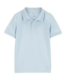 Carter's Ribbed Collar Polo Shirt - Blue