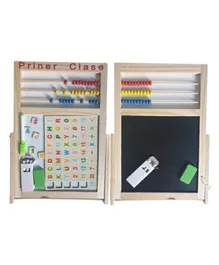 Art & Craft  Easel Writing Board 3 in 1 with Magnetic Puzzles - Multicolor