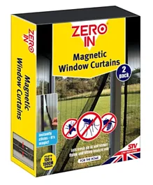 Zero In Magnetic Window Insect Curtain - Pack of 2