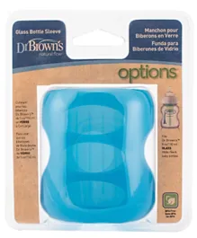 Dr Brown's  Wide-Neck Glass Bottle Sleeve 150 ml - Blue