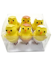 Party Magic Easter Chicks Décor Set - Pack of 6