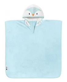 Tommee Tippee Splashtime Hooded Poncho Towel Percy the Penguin Grofriend - Blue