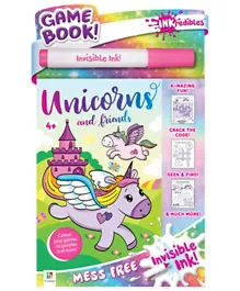 Hinkler Inkredibles Invisible Ink Unicorns & Friends Game Book - 24 Pages
