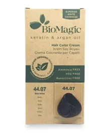 BIOMAGIC Hair Color Cream With Keratin & Argan Oil 44/07 Mocha - 60mL
