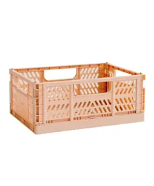 3 Sprouts Modern Folding Crate Medium - Clay