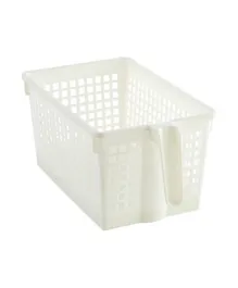 Keyway Storage Basket with Handle Medium - Clear