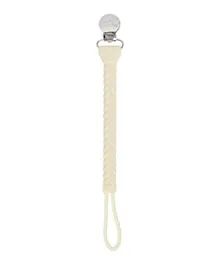 Itzy Ritzy Sweetie Strap Braided Pacifier Clip - Butter Cream