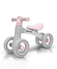 BAYBEE Kids Balance Bike With 4 Wheel - Pink
