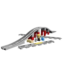 ليغو - لعبة جسر قطار ومسارات دوبلو  10872-26 قطعة