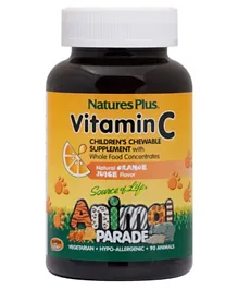 Natures Plus Animal Parade Vitamin C Children's Chewable - 90 Tablets