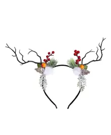 Babyqlo Reindeer Horn With Cherries Headband - Multicolor