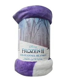Disney Kids Girl Flannel Premium Blanket Frozen -  Multicolor